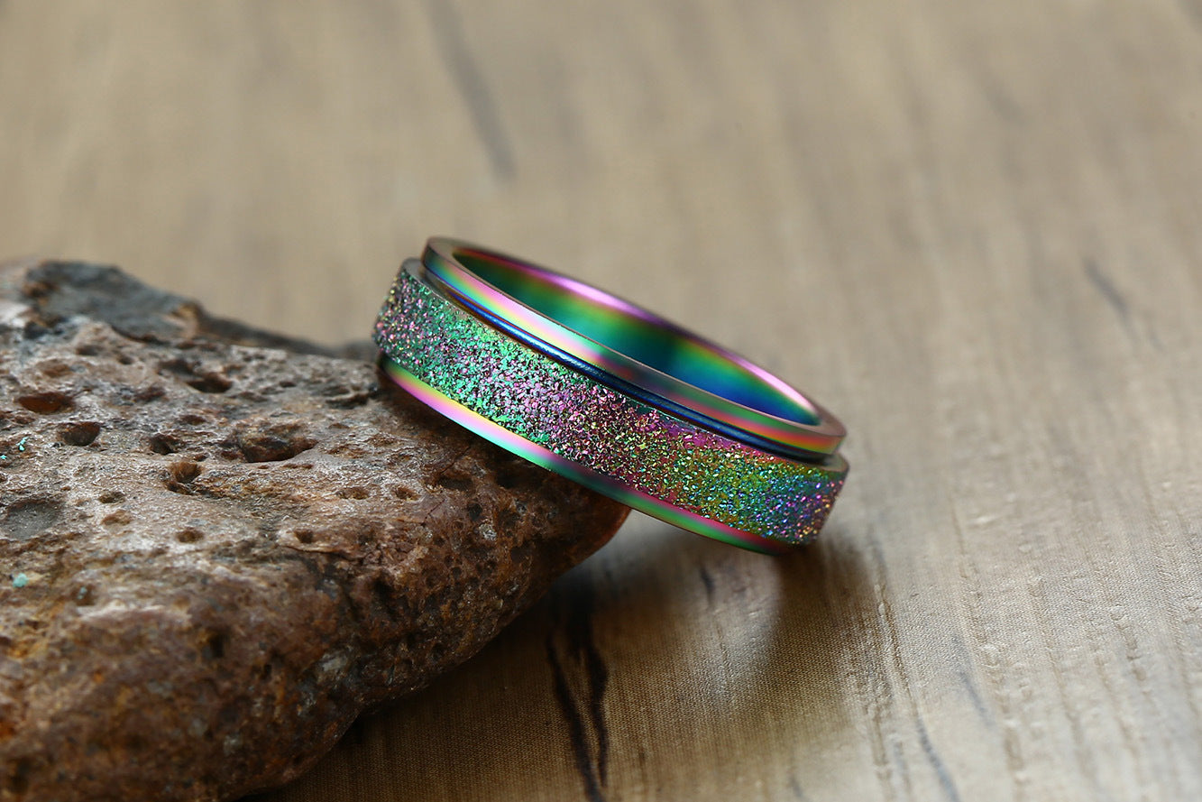 Sandgestrahlter drehbarer Spinner-Ring