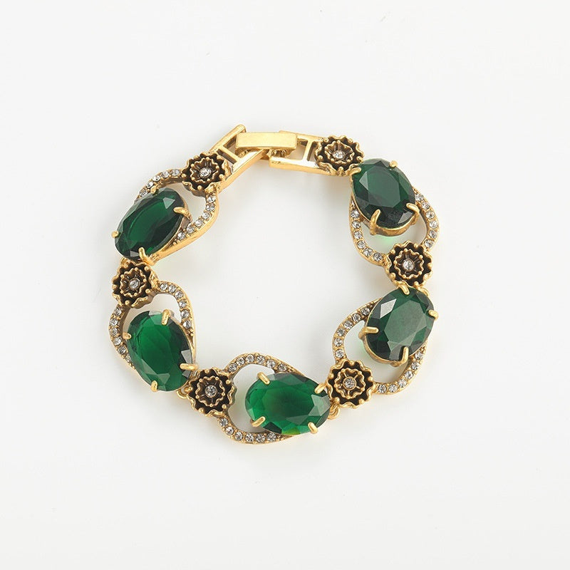 Armband Türkis Vintage Antik Farbige Glasur
