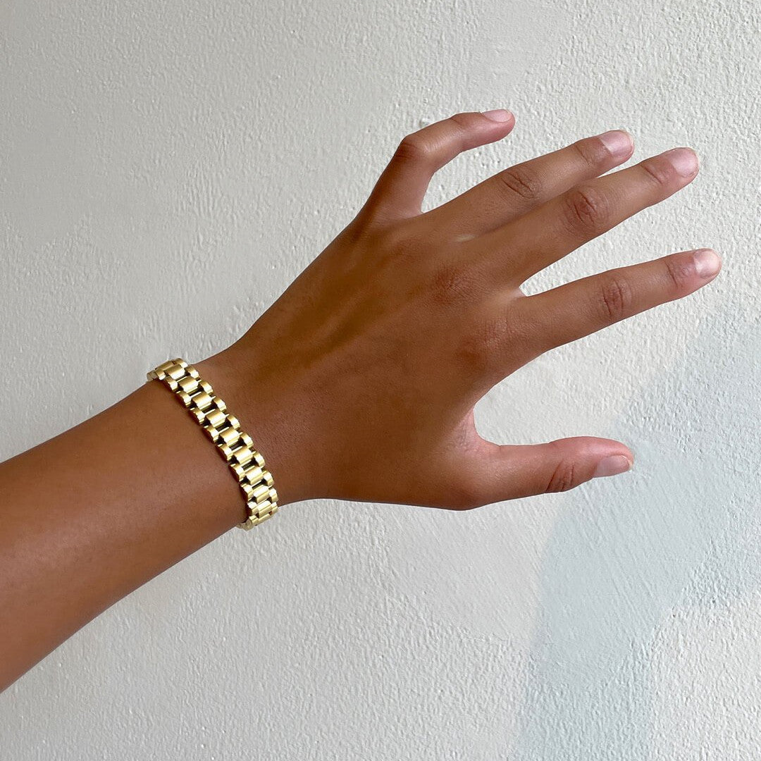 Personalized Strap Bracelet Hip Hop Watch Color-retaining Bracelet