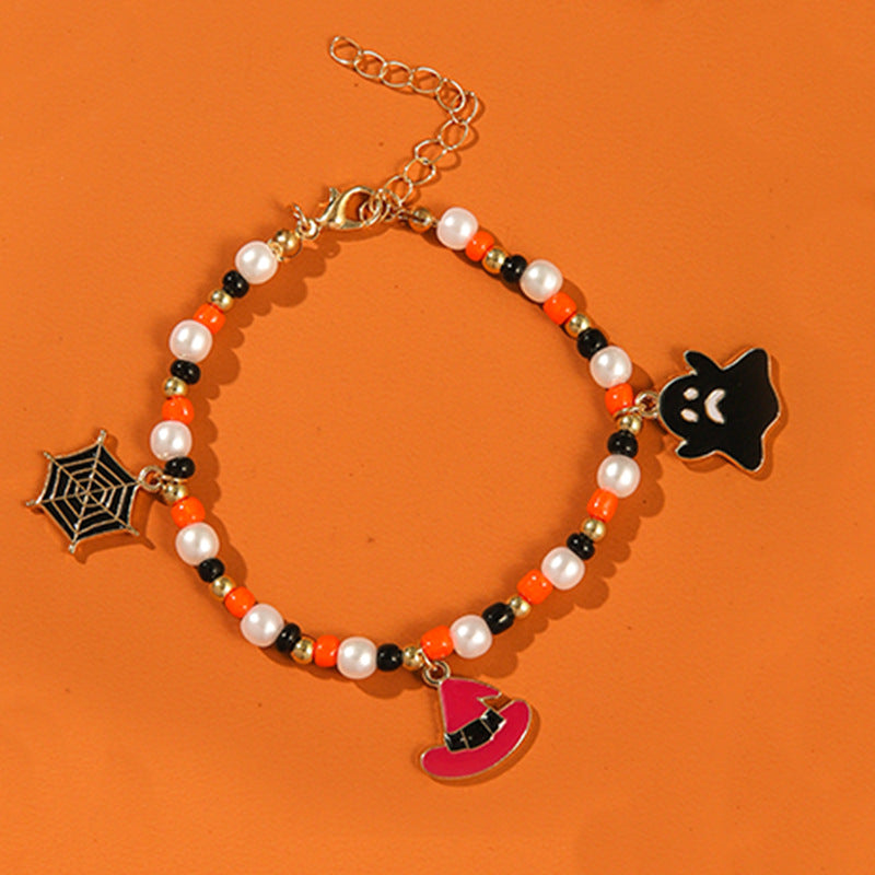 Halloween Geist Kürbis Halskette Horror Armband Halskette Schmuck