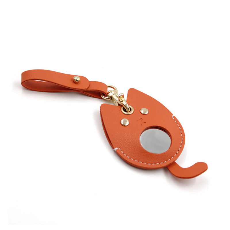 Tarjetero localizador rastreador de cuero