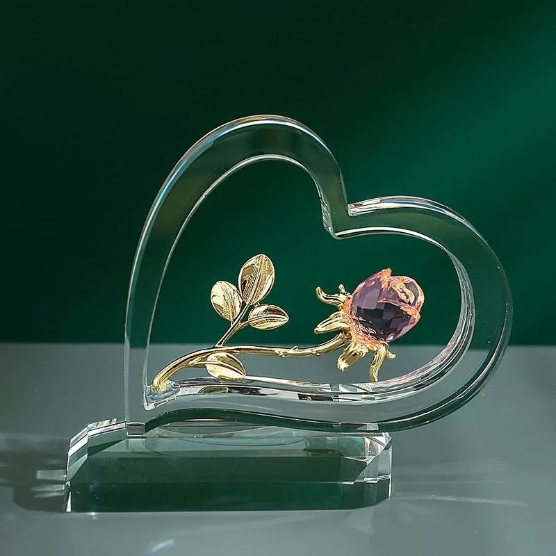 Heimdekoration zum Valentinstag, Rosenherz-Ornamente