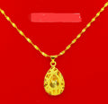 Collar de mujer de oro de 24k con baño de oro
