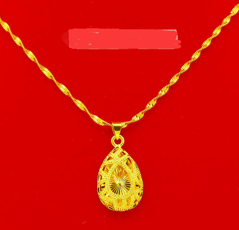Collar de mujer de oro de 24k con baño de oro