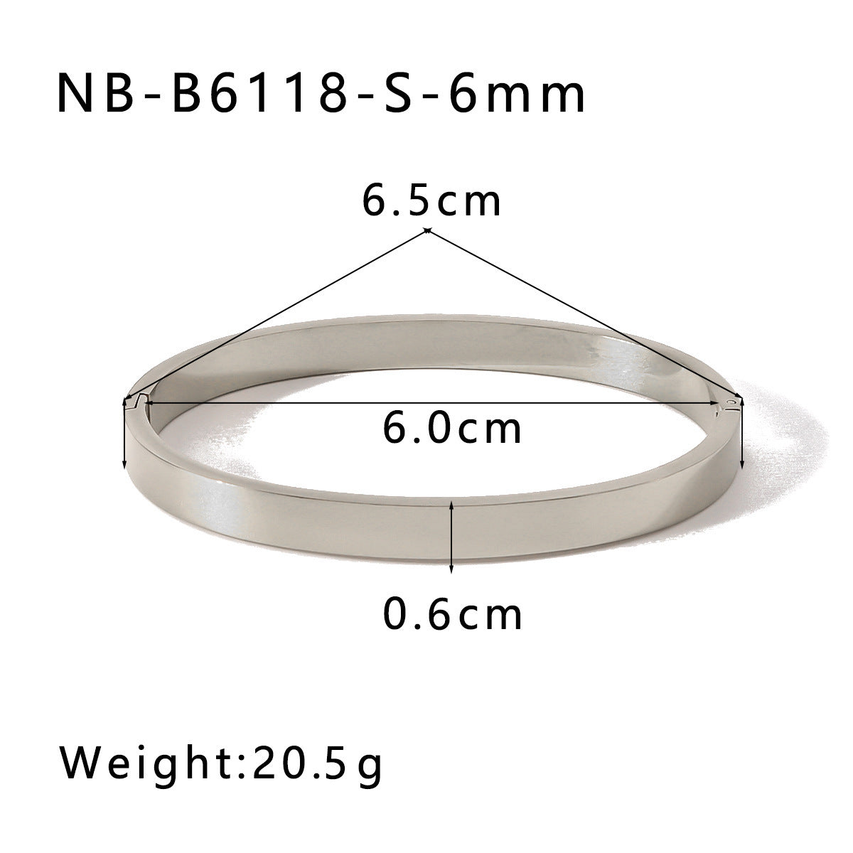Simple Elegant Stainless Steel Vacuum 18K Gold Bracelet