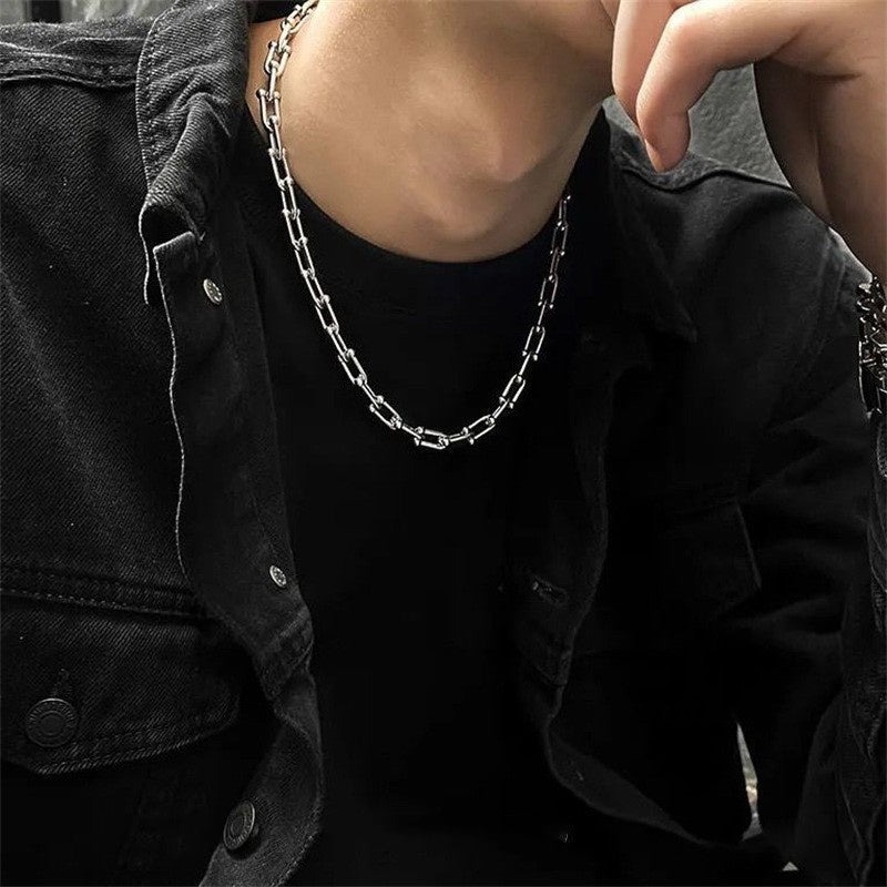 Minimalist Ins Horseshoe Chain Men's Bracelet