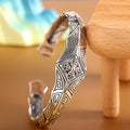 Pulsera Retro Vajra para hombre, pulsera Punk de plata, de personalidad