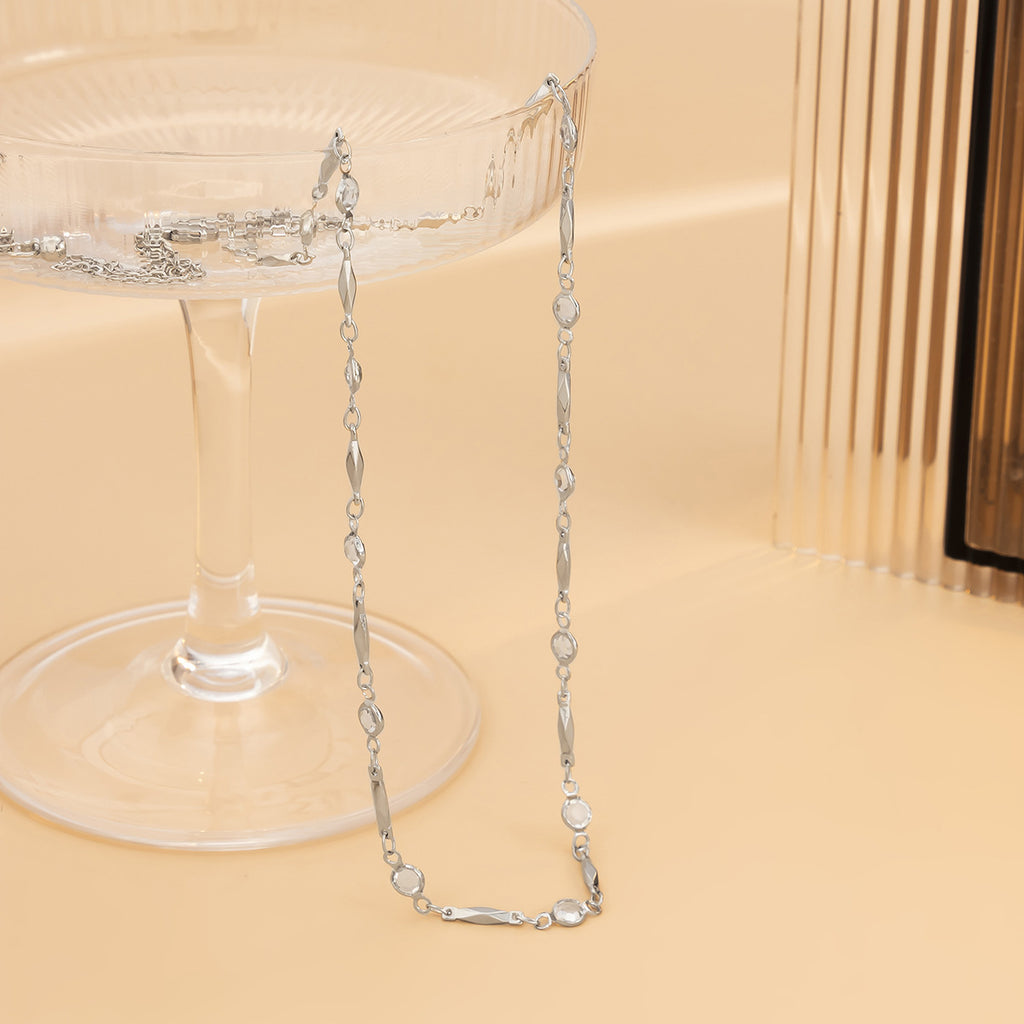 Cadena de cintura corporal de costura hueca geométrica de joyería simple para mujer
