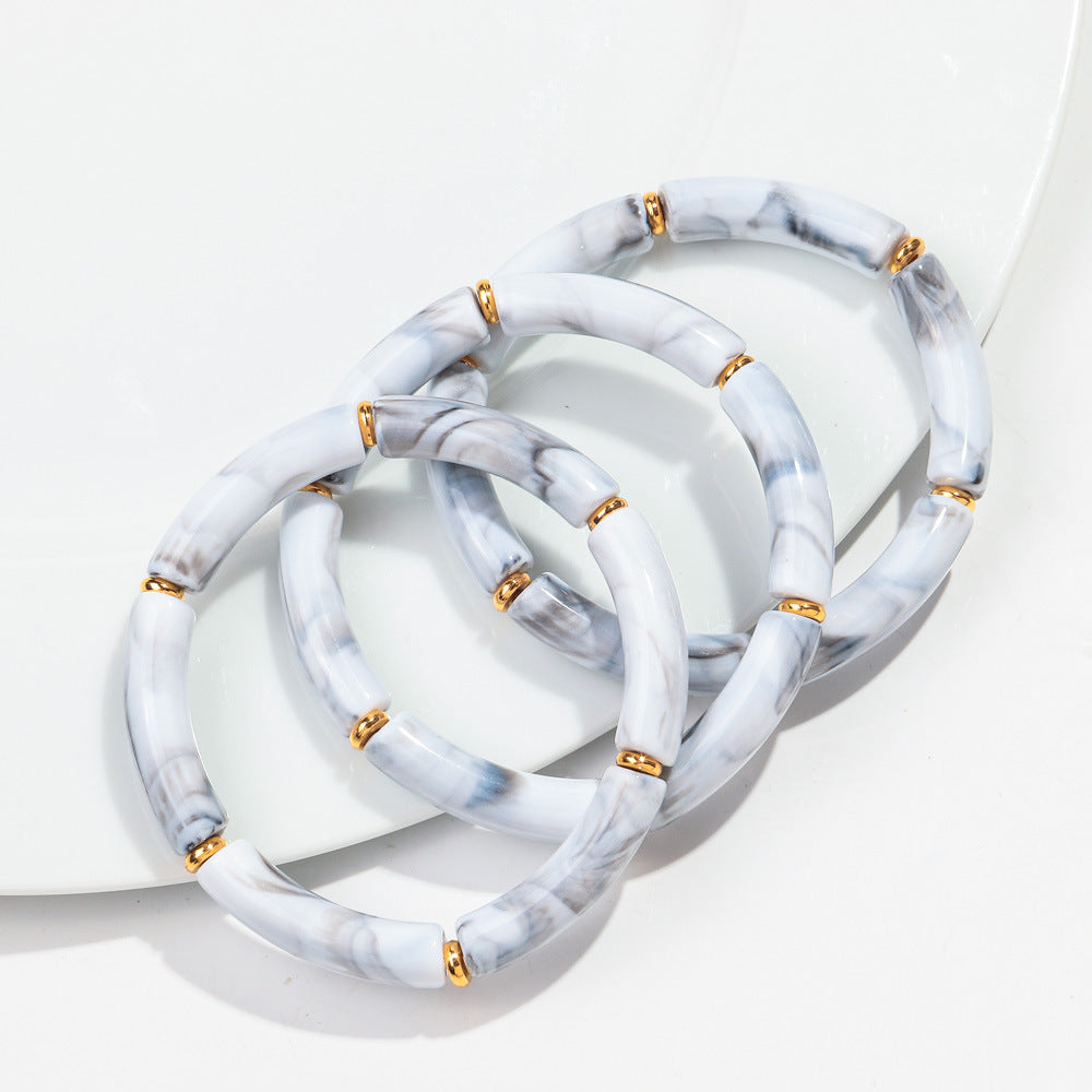 European And American Popular Acrylic Elbow Bracelets Ladies