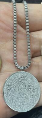 Edelstahl Arabische Scheiben Halskette Armband