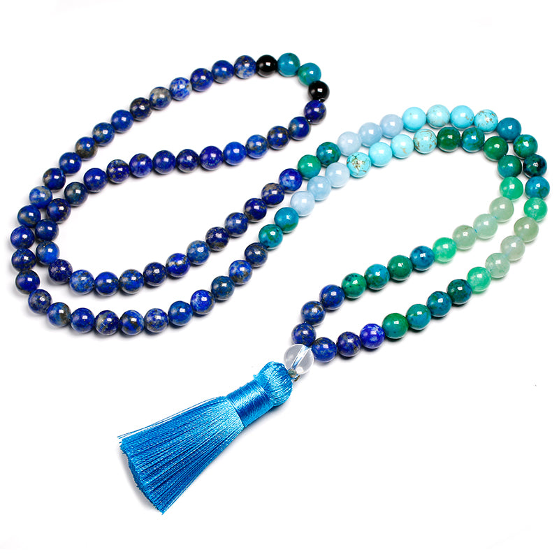 Edelstein 8MM108 Schmuckset Lapislazuli-Schmuck
