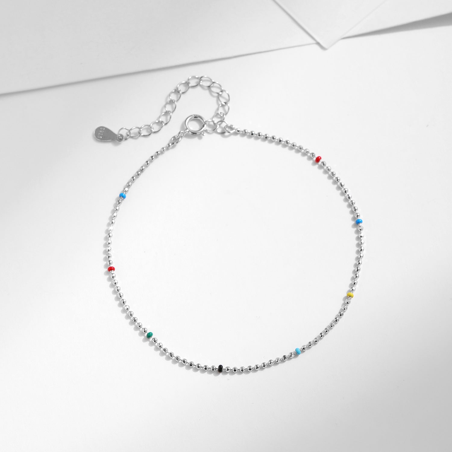 S925 Sterling Silver Japanese And Korean Ins Style Colorful Beads