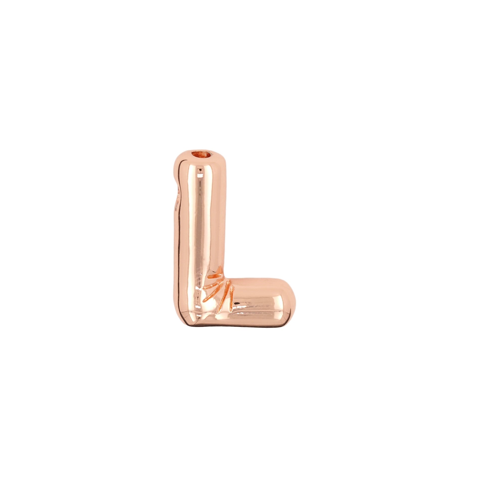 Glossy Letters Copper Pendant Necklace