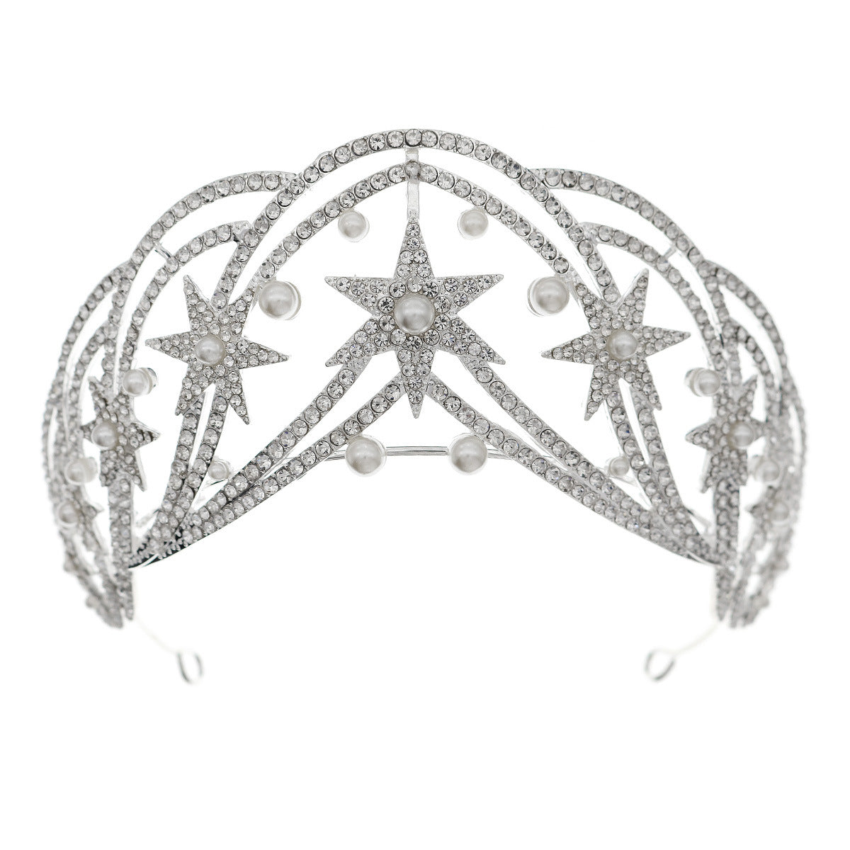 Accesorios para el cabello estilo socialité de lujo ligero, tocado para vestido de novia
