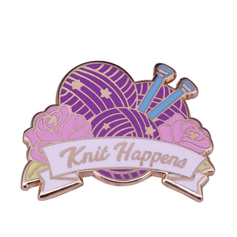 Broche de Hilo Ganchillo Insignia Accesorios para Amantes