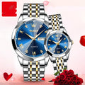 Reloj de cuarzo, regalo de San Valentín, reloj para parejas, hombre