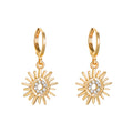 Sonnenblumen-Ohrringe, Halskette, Schmuckset für Damen