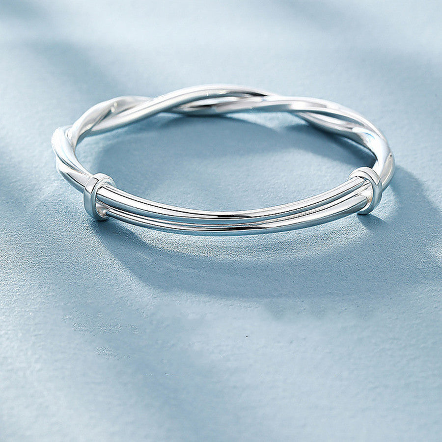 Mobius Silver-plated Bracelet Female Twist Fashion