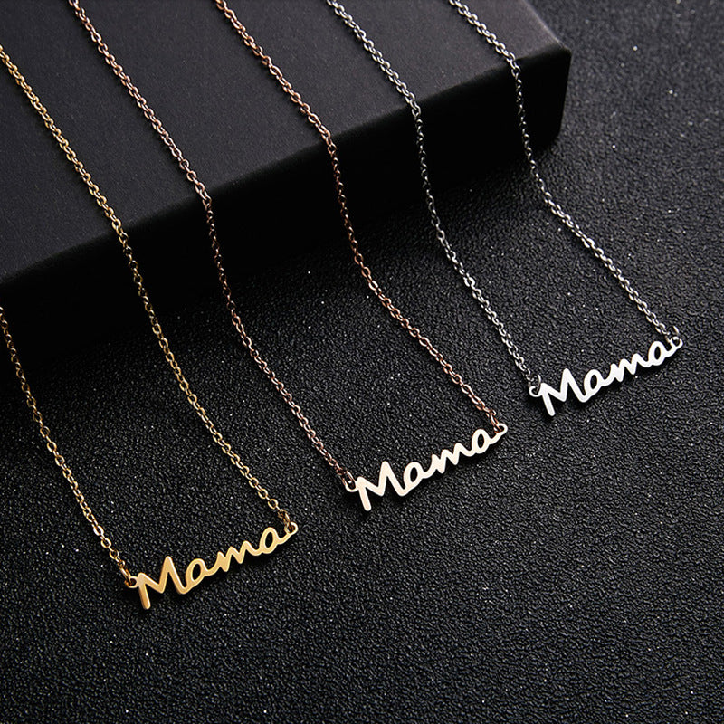 Geschenk für Mama, echt vergoldeter Edelstahl
