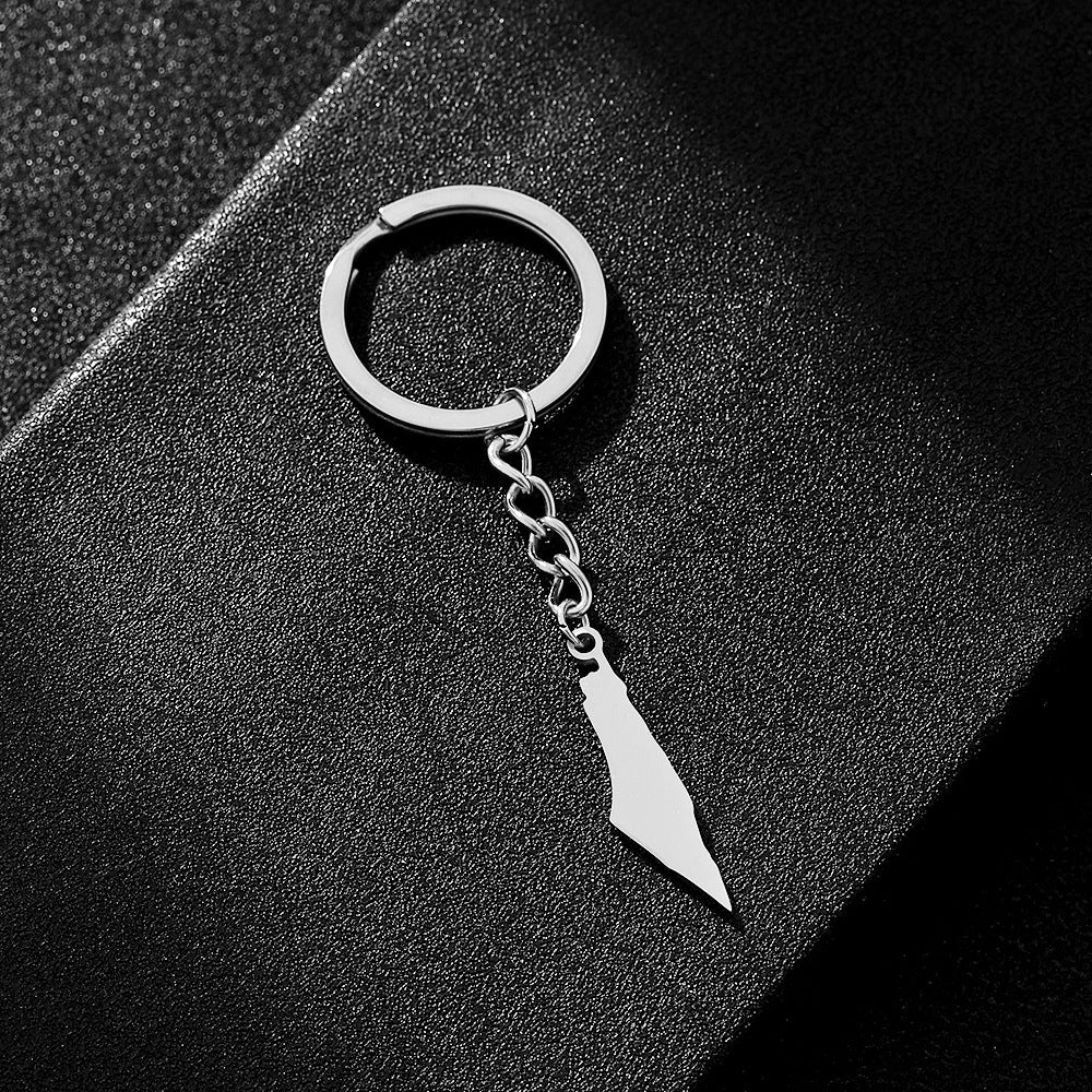Palestine Israel Map Flag Keychain Accessories