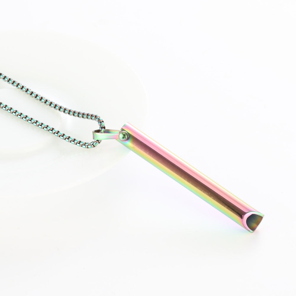 Adjustable Necklace And Ring Relieve Pressure Ornament Stainless Steel Decompression Jewelry