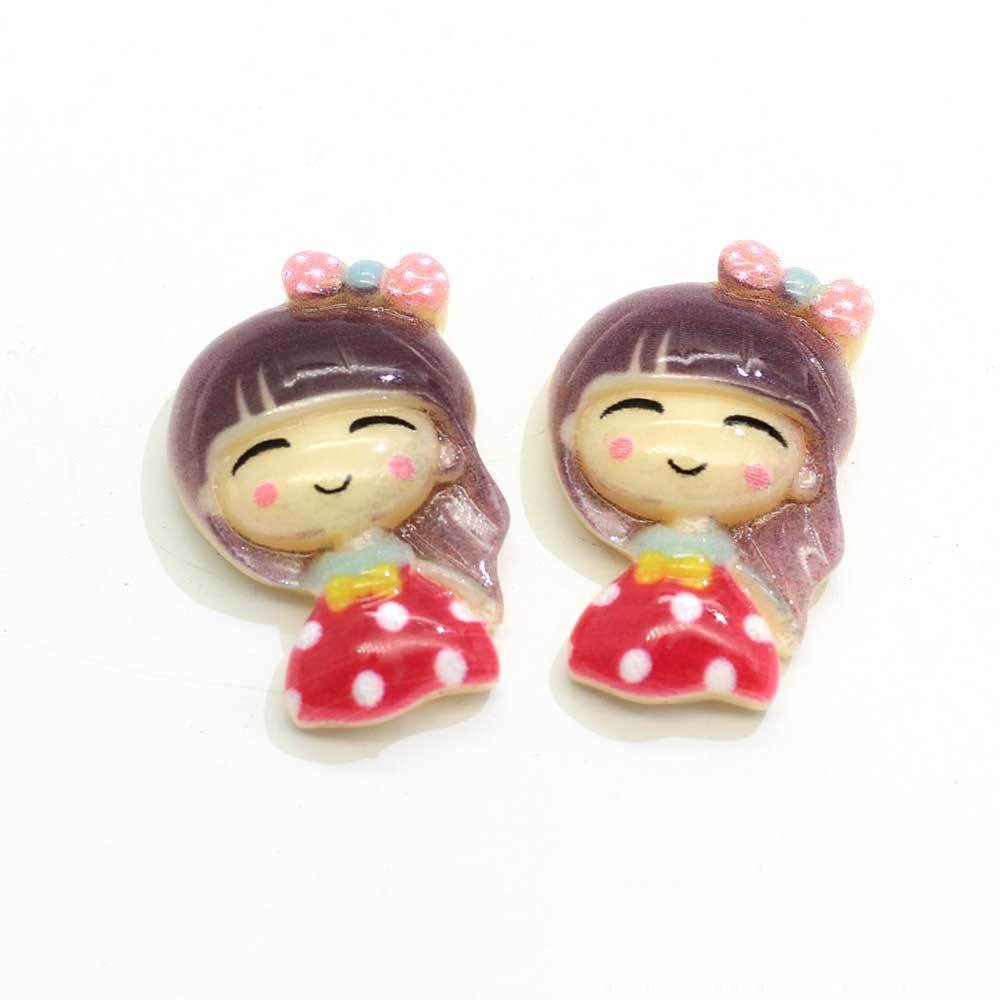 Bonito parche de resina de princesa de dibujos animados para niña, para hacer diademas y horquillas, accesorios, material decorativo para la funda del teléfono