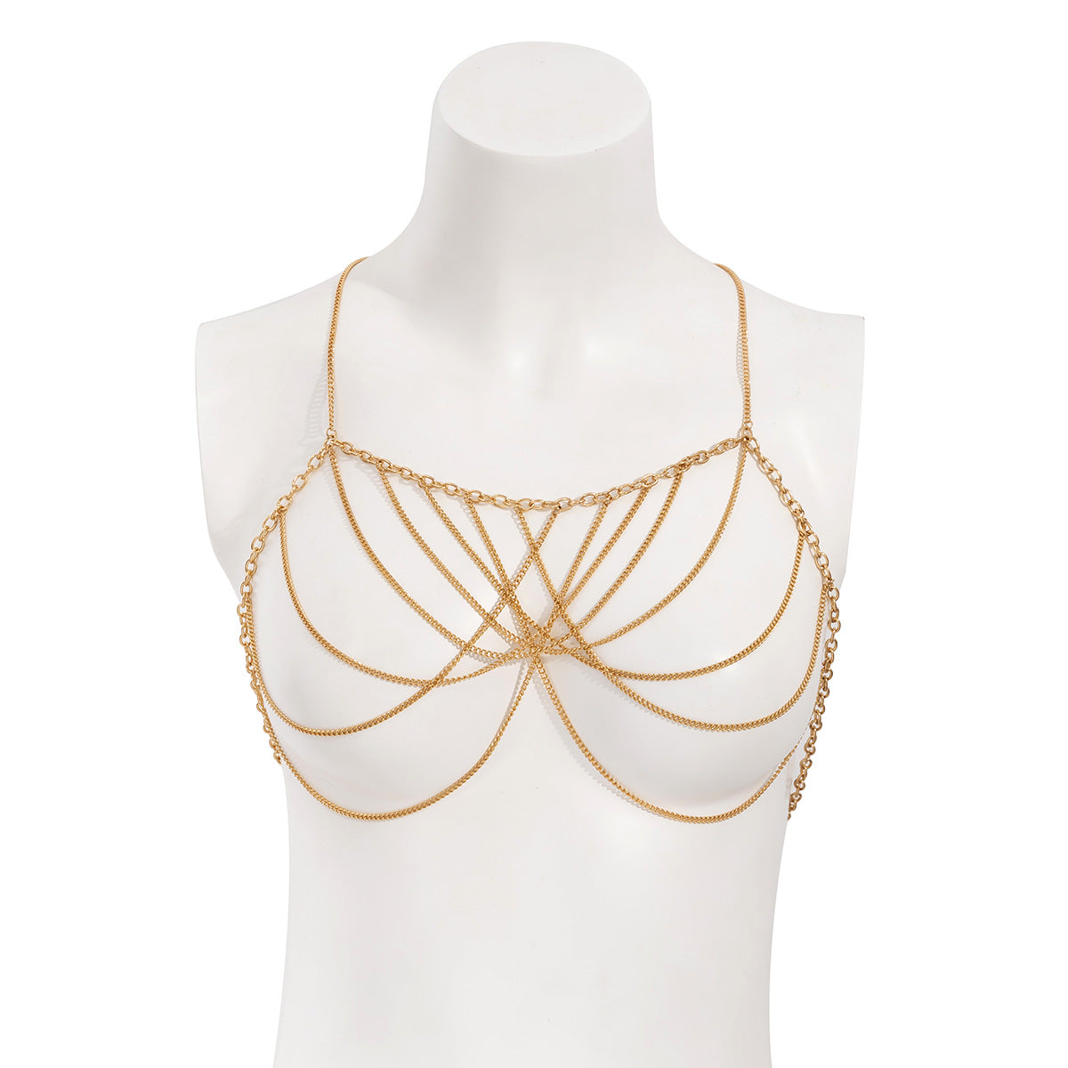 Cadena de bikini con cadena metálica de joyería para mujer