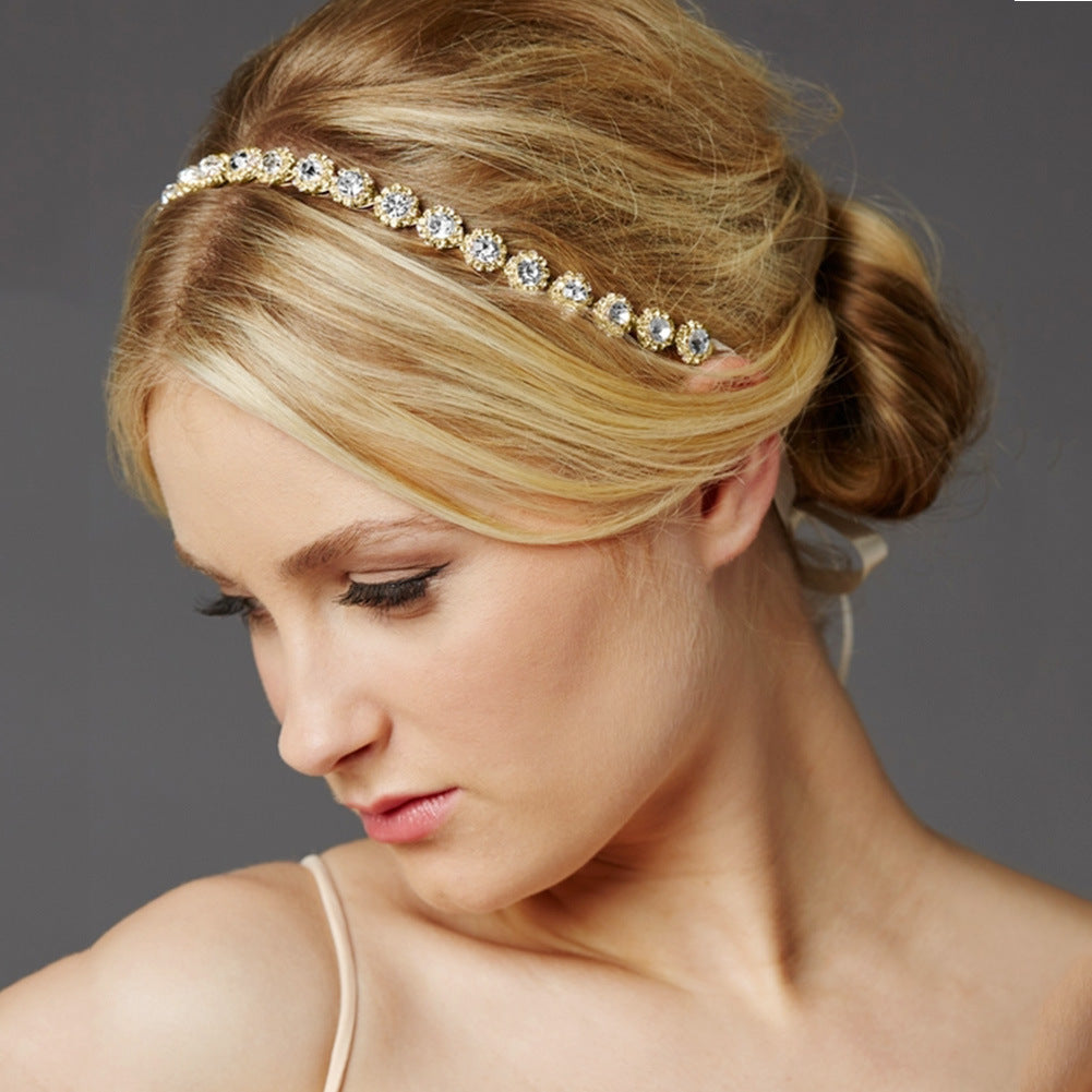 Braut Strass SONNENBLUMEN Haarband Hochzeitsfotografie Accessoires Bankett Kopfschmuck