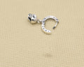 S925 Pendientes de moda de plata esterlina Anillo de calavera
