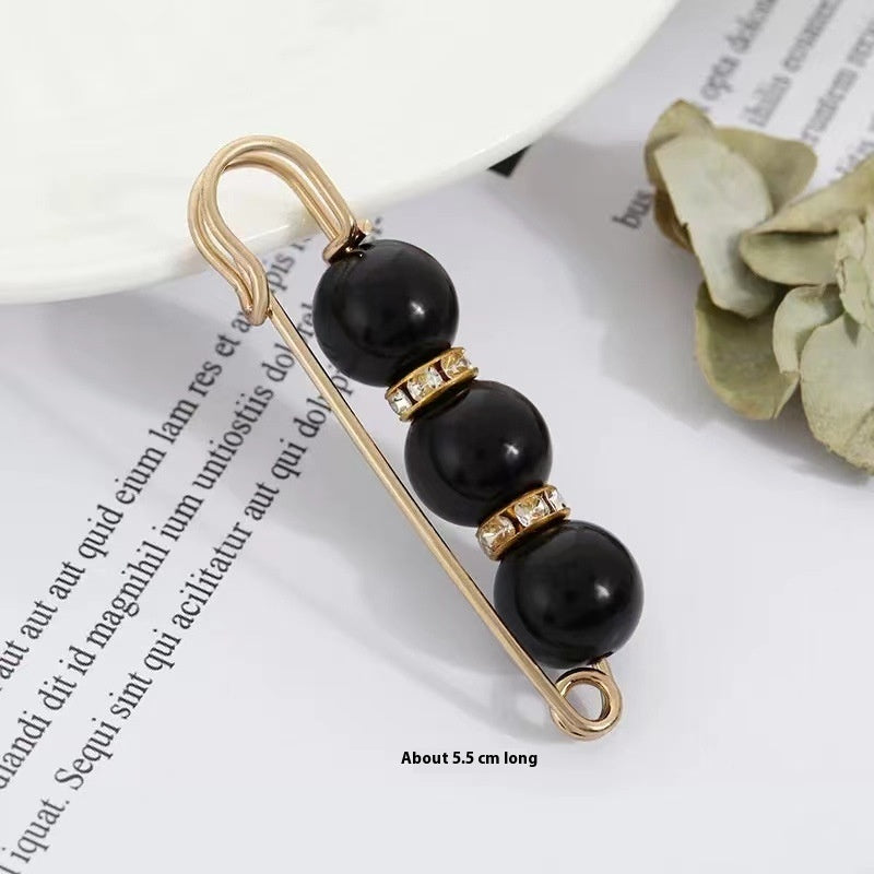Fixed Waist Women's Pants Brooch Accessory