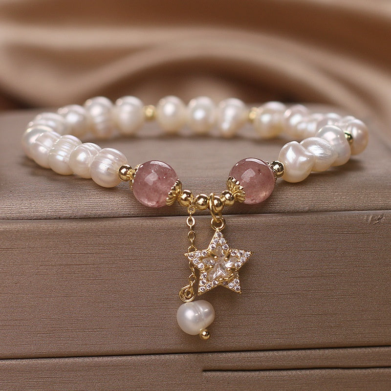 Pulsera de perlas naturales de agua dulce: lujo asequible y a la moda