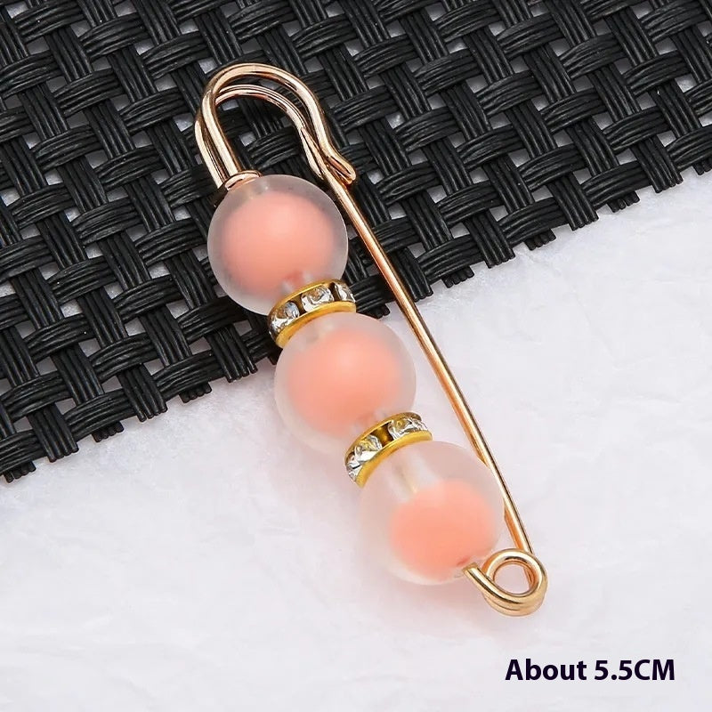 Fixed Waist Women's Pants Brooch Accessory