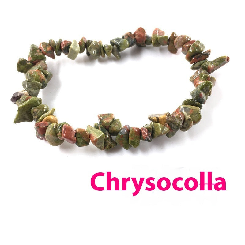 Pulsera de grava para mujer con personalidad y diseño irregular de moda
