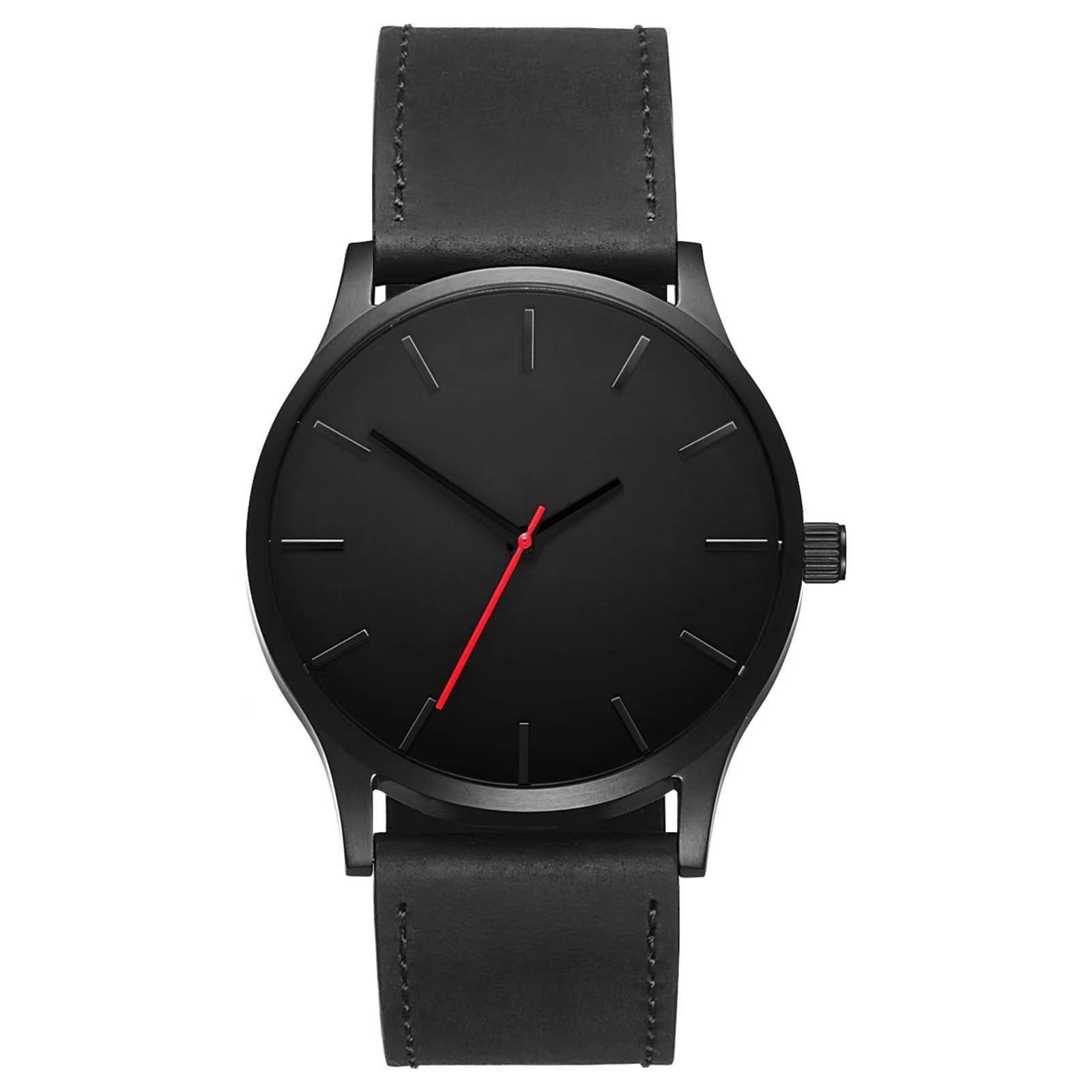 Große Zifferblatt Herren Casual Simple Waage Mattiertes Armband Quarzuhr Krone Armband