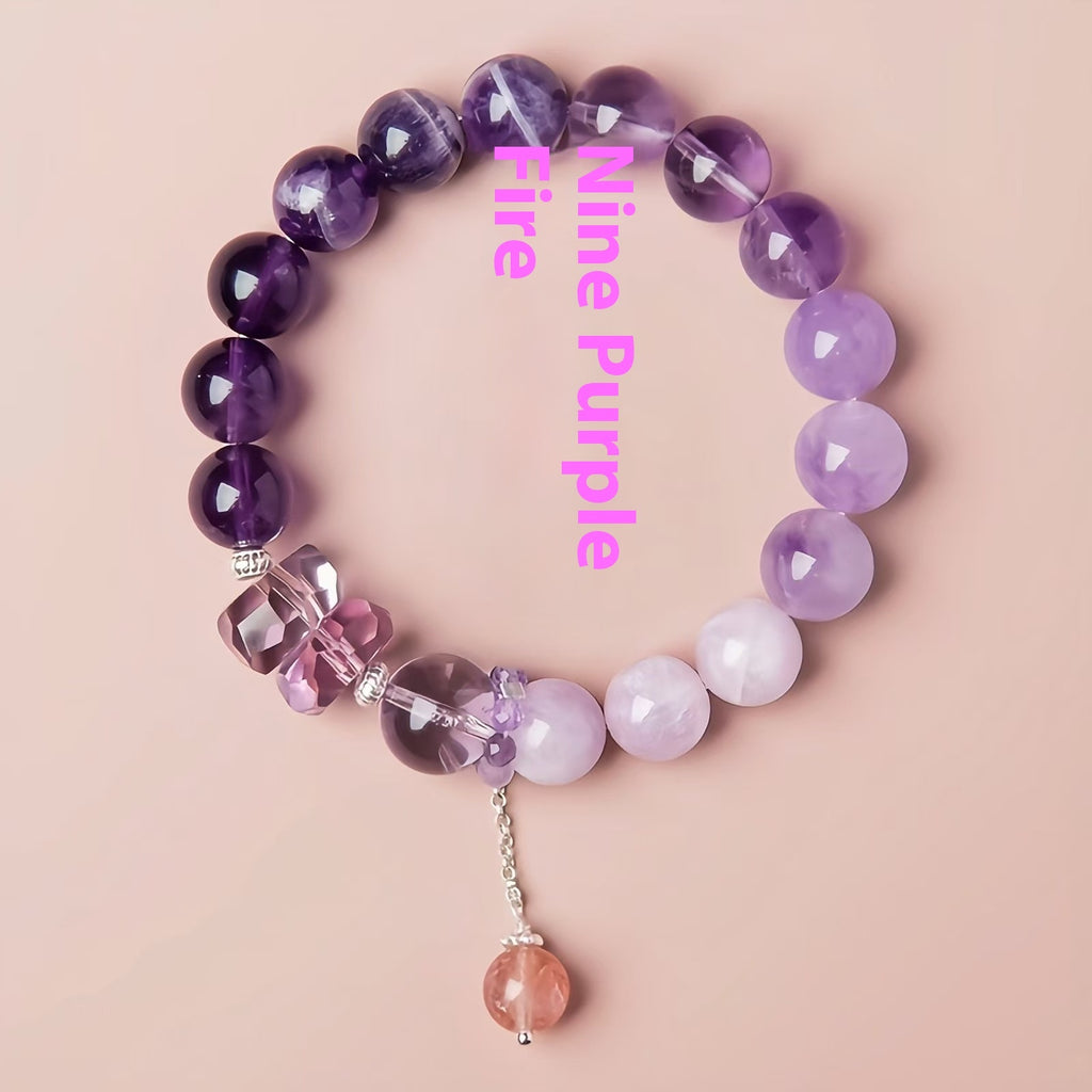 Neun Lila Feuer Armband Weiblich Amethyst Geburtsjahr Duobao Neues Chinesisches Armband