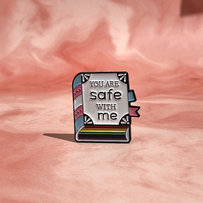 Broche de seguridad inspirador en inglés para libros