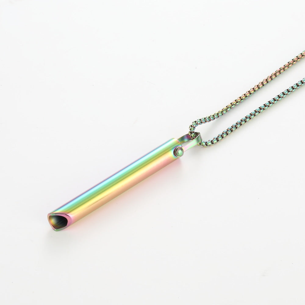 Adjustable Necklace And Ring Relieve Pressure Ornament Stainless Steel Decompression Jewelry