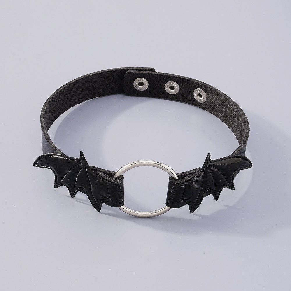 Gothic Punk Vampir Herz Flügel Halskette Choker