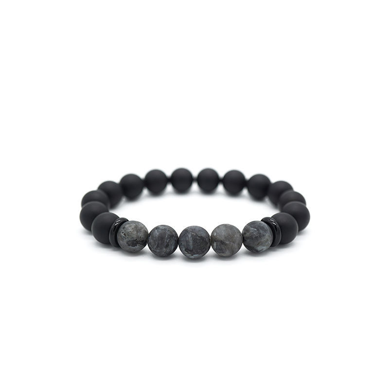 Fashion Gray Stone Zen Bracelet For Women