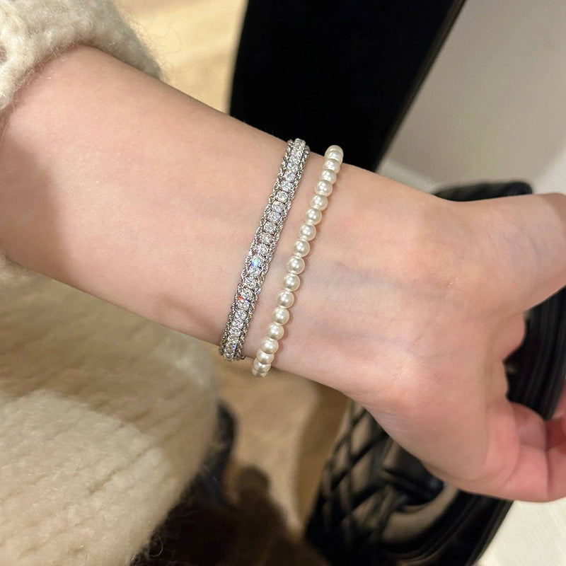 Twist Full Diamond Bracelet Fashion Special-interest