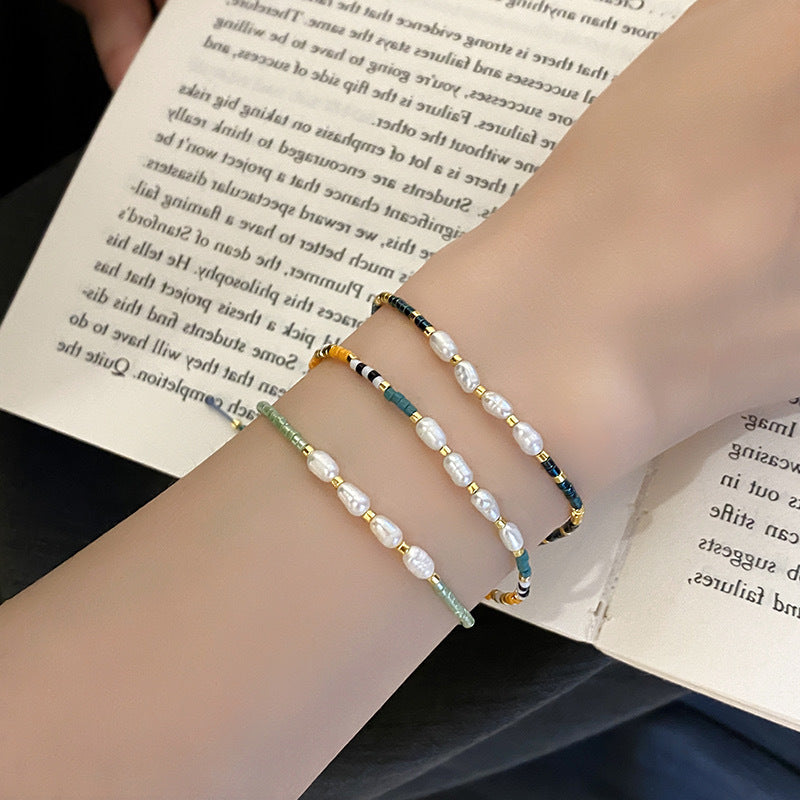 Leicht luxuriöses All-Match Natursteinarmband