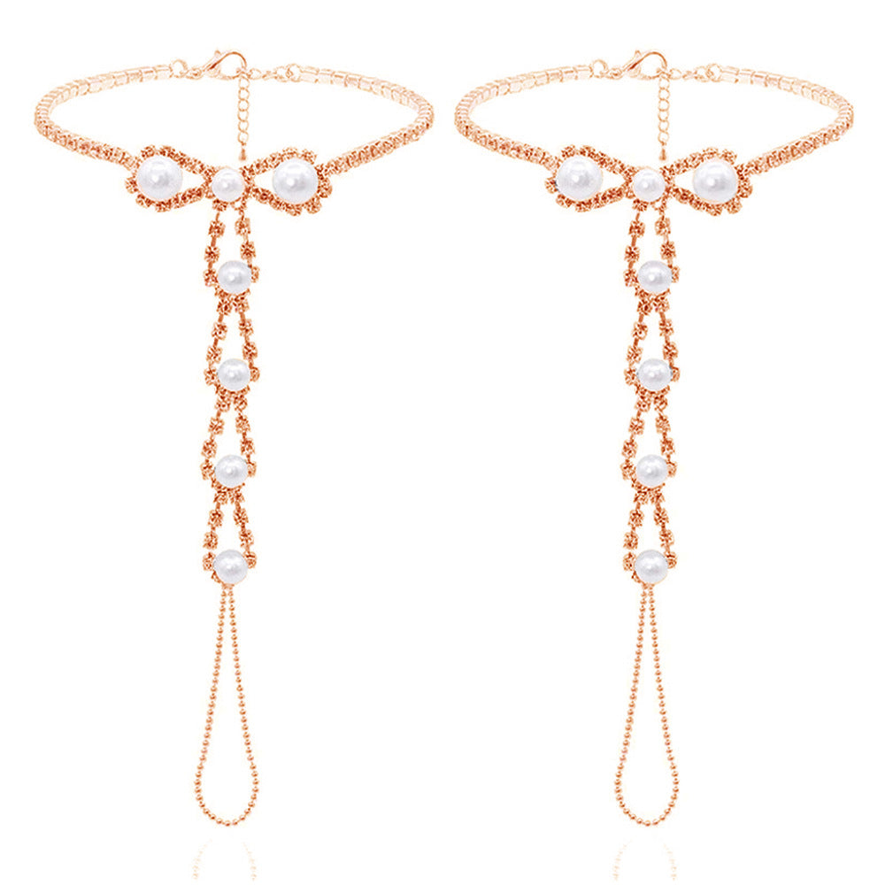 Rhinestone Super Light Beach Anklet