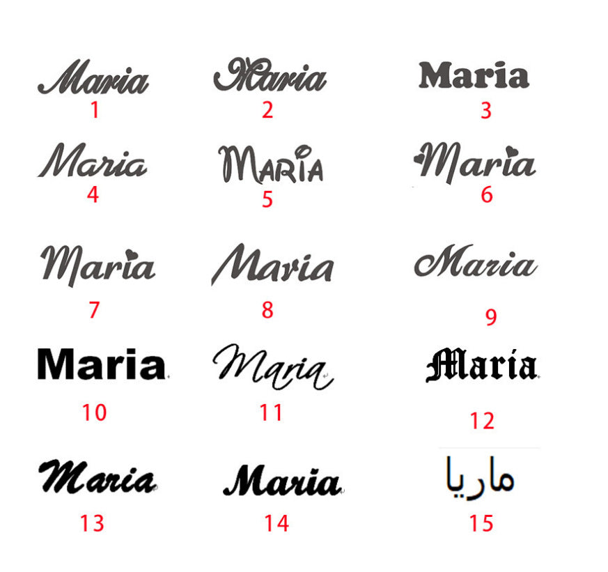 Personalized butterfly name necklace