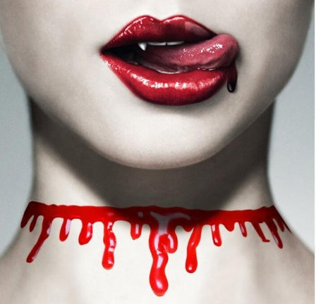 Halloween punk men and women blood drop necklace necklace punk role play party joke gifts