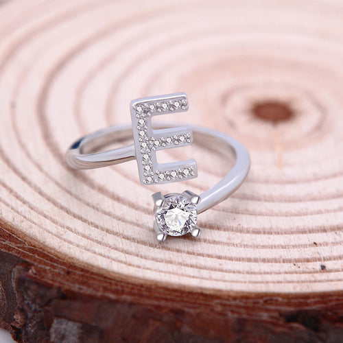 Joyas de anillos de 26 letras en inglés