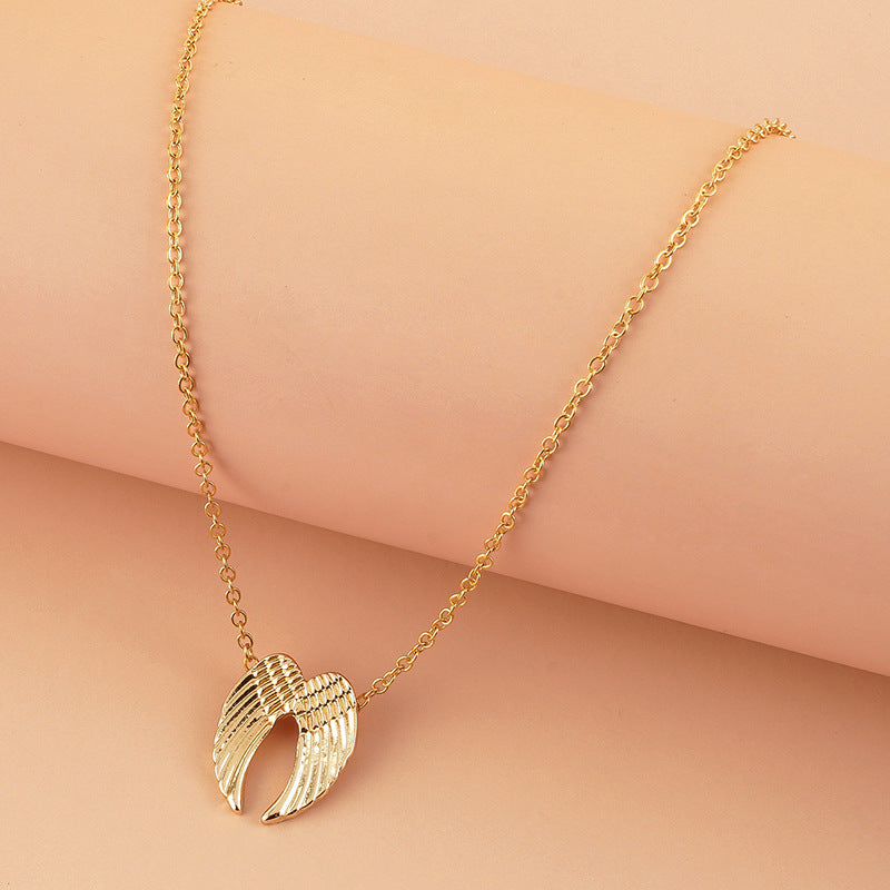 Heavenly Angel Wings Necklace Fashion Gold Silver Wing Pendant Clavicle Chain Necklaces For Women