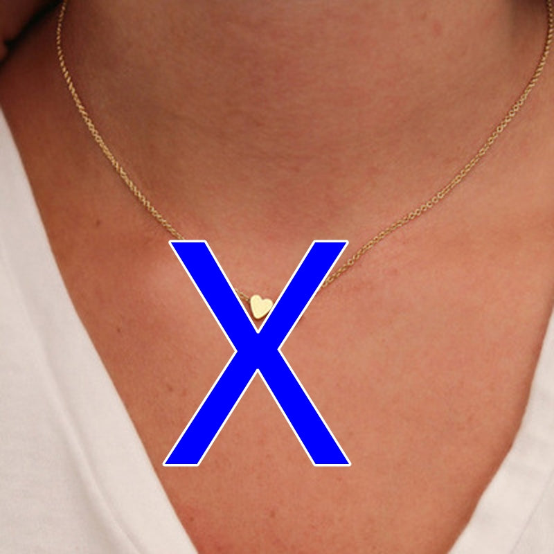 Fashion Exquisite Initial Gold And Silver Clavicle Chain