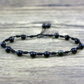 Hand-woven Natural Obsidian Anklet Protect Hope Anklet