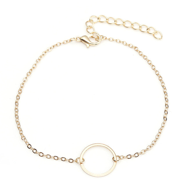 Tobillera de cadena simple para playa