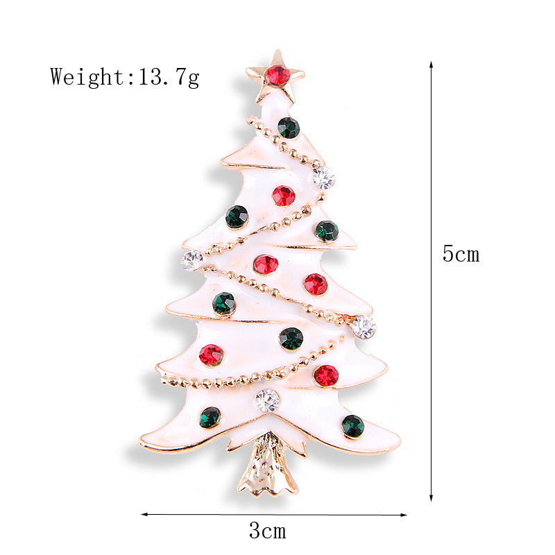 Damenmode schlichte geometrische Weihnachtsbrosche